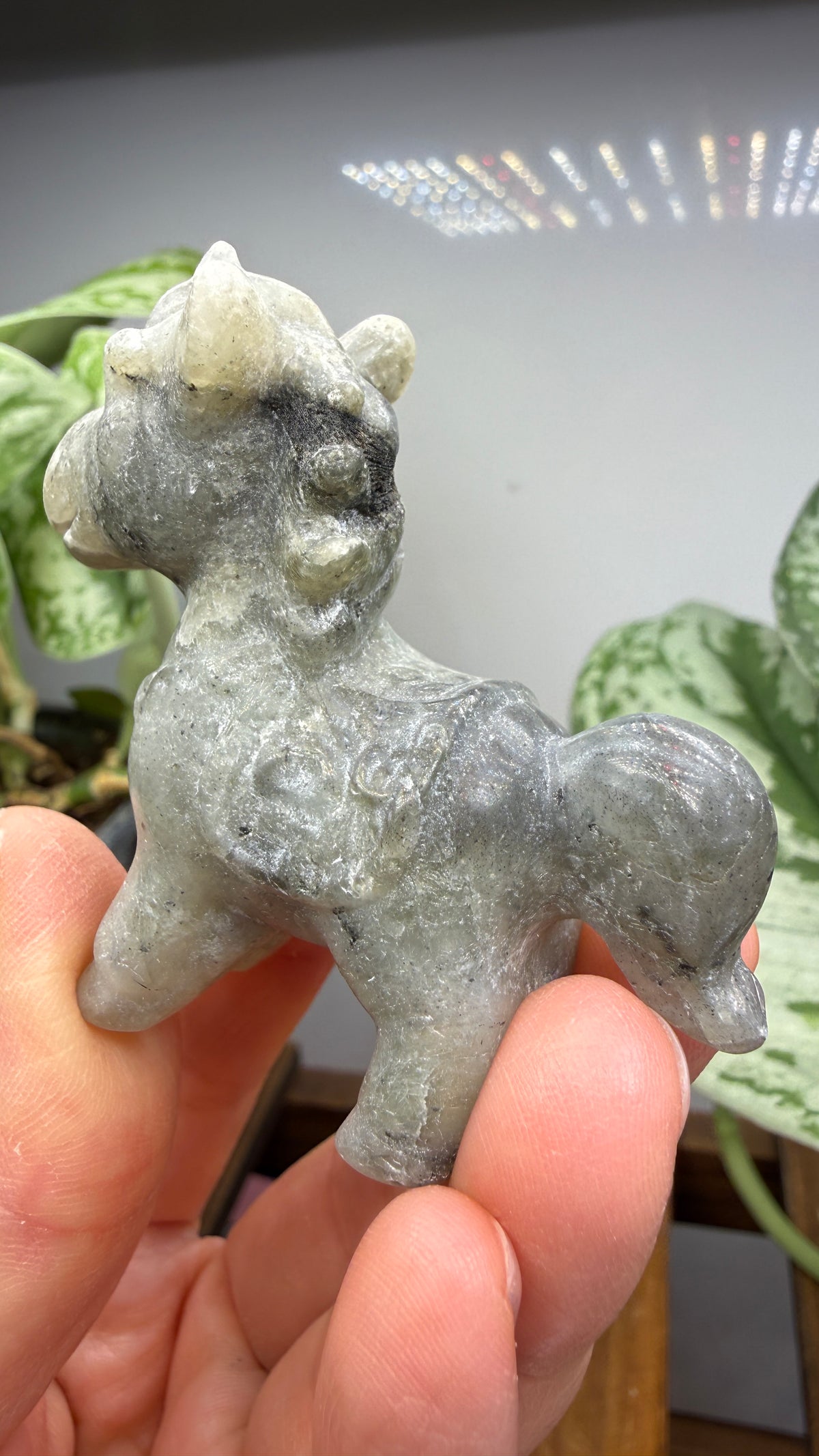 Labradorite Horse Crystal Carving- 2.3 inches