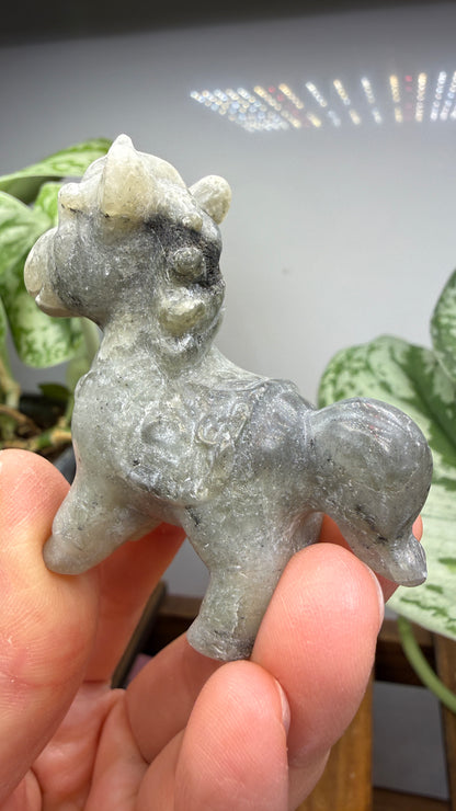 Labradorite Horse Crystal Carving- 2.3 inches
