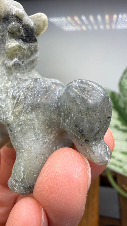 Labradorite Horse Crystal Carving- 2.3 inches
