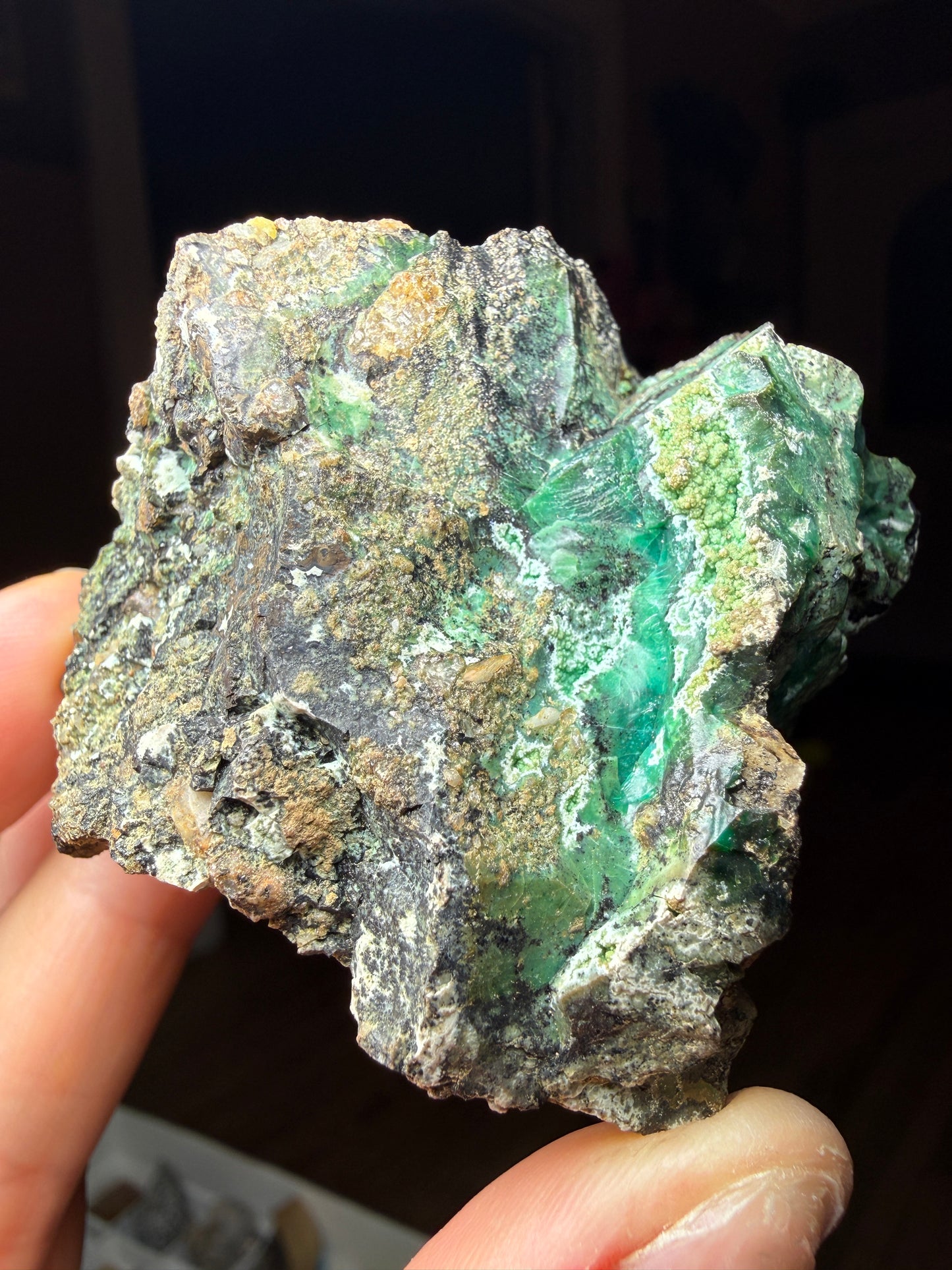 Tenorite, Chrysocolla- Chloride Mining District, Cerbat Mountains, Mohave County, Arizona