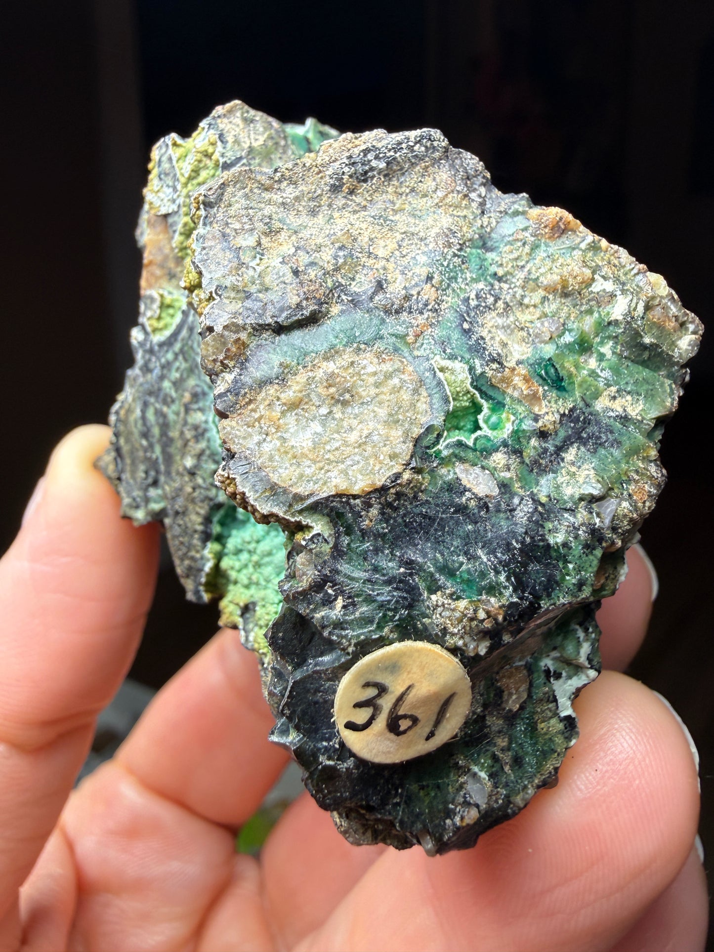 Tenorite, Chrysocolla- Chloride Mining District, Cerbat Mountains, Mohave County, Arizona