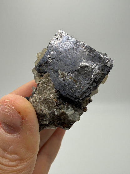 Galena, Calcite, Sphalerite- Cherokee, Kansas (Tri-State District association)