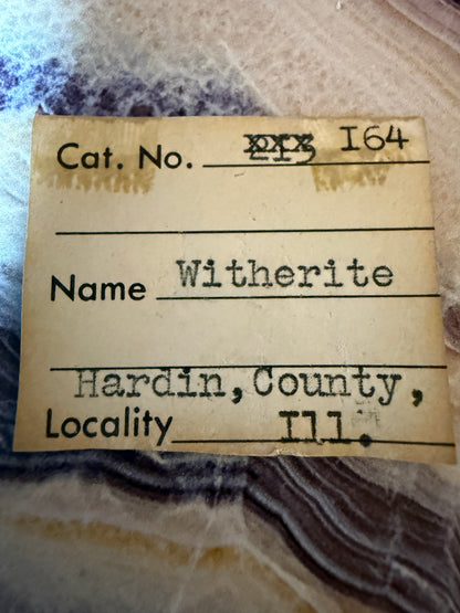 Witherite- Cave-in-Rock, Hardin County, Illinois, USA