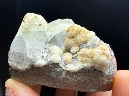 Strontianite, Calcite- Bloomington, Monroe County, Indiana, USA