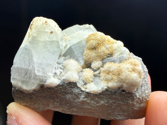 Strontianite, Calcite- Bloomington, Monroe County, Indiana, USA
