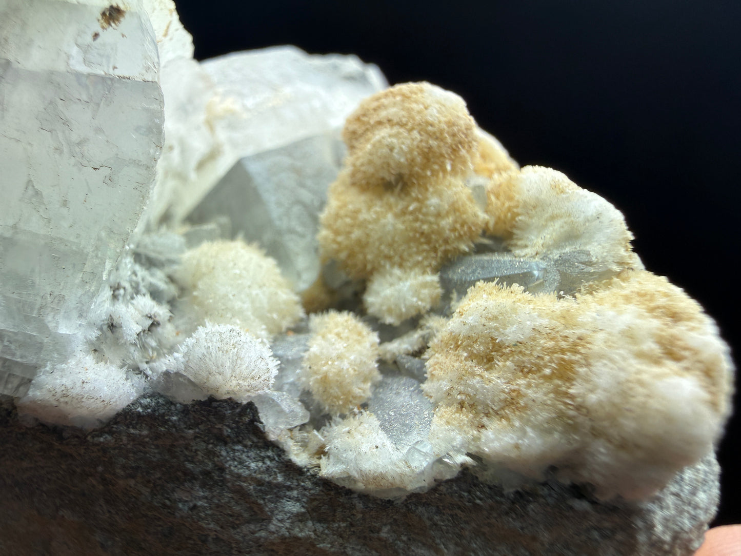 Strontianite, Calcite- Bloomington, Monroe County, Indiana, USA