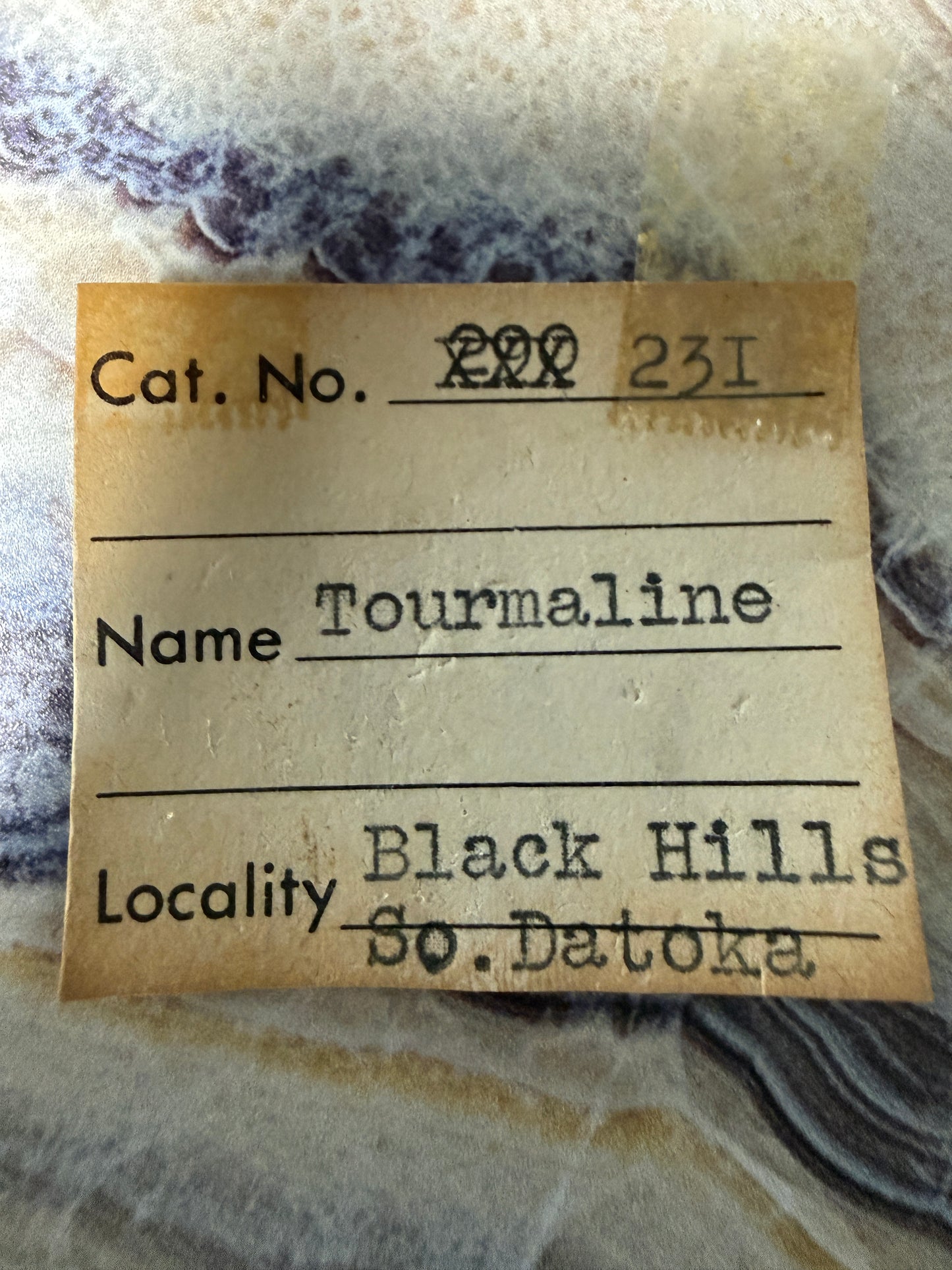 Black Tourmaline/Schorl- Black Hills, South Dakota