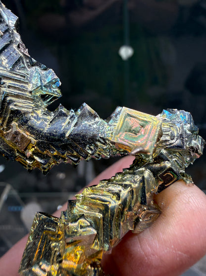 Bismuth Crystal Star (Lab Grown)– Iridescent Hopper Crystals