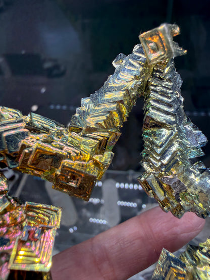 Bismuth Crystal Star (Lab Grown)– Iridescent Hopper Crystals