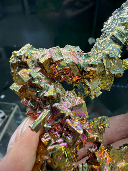 Bismuth Crystal Star (Lab Grown)– Iridescent Hopper Crystals