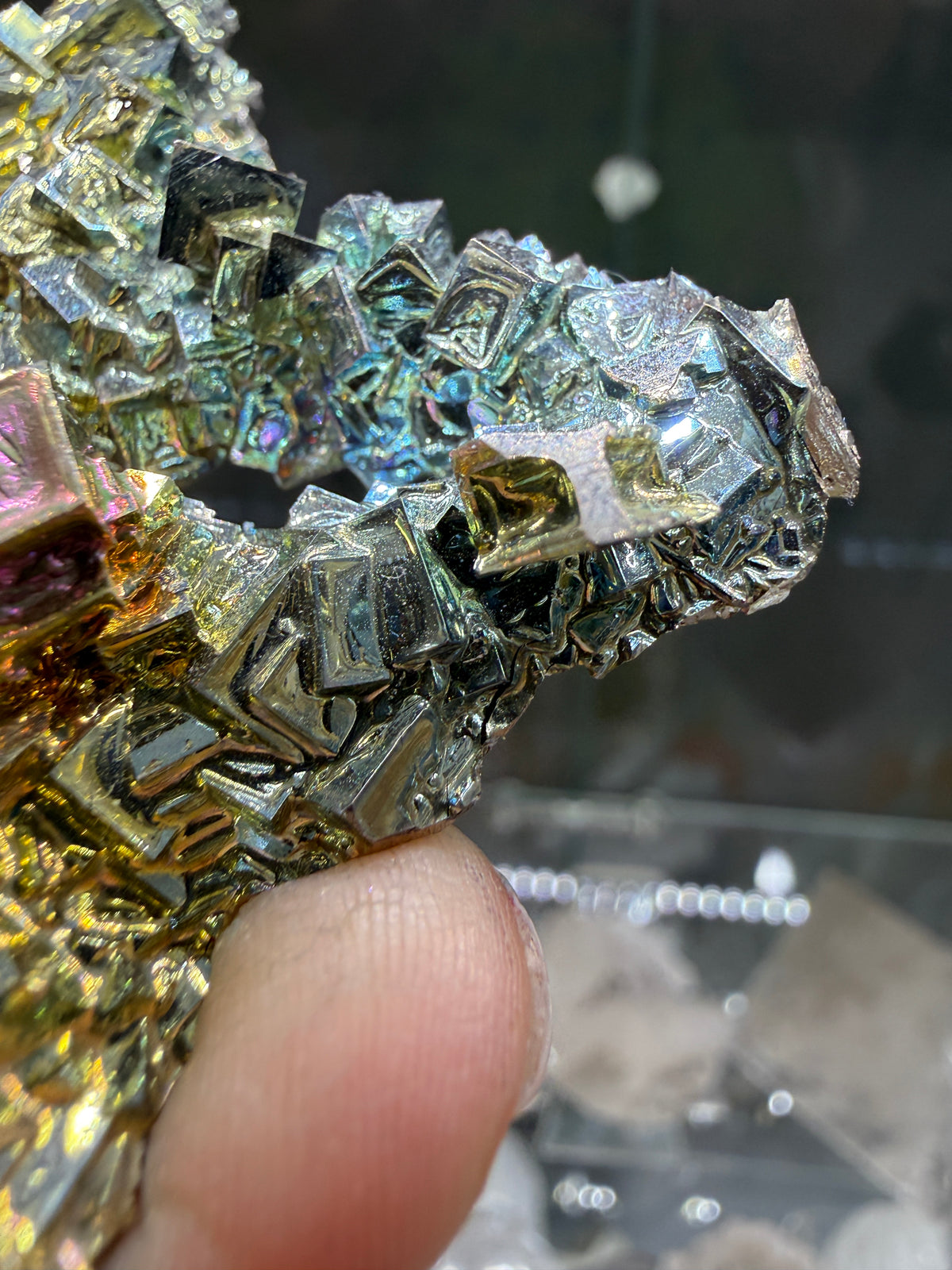 Bismuth Crystal Star (Lab Grown)– Iridescent Hopper Crystals