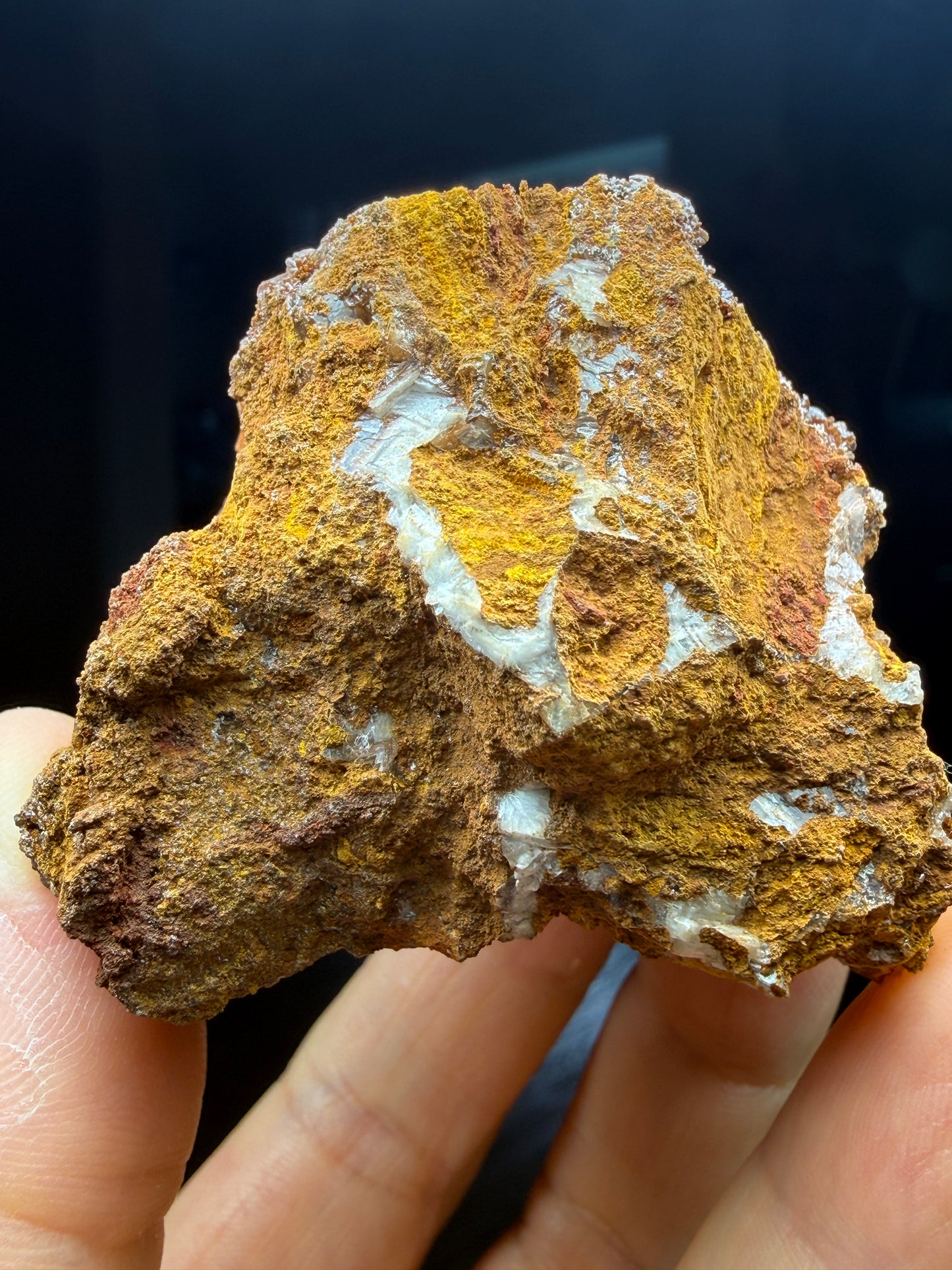 Endlichite (Arsenic-bearing Vanadinite)- Erupción Mine, Los Lamentos Mountains, Chihuahua, Mexico