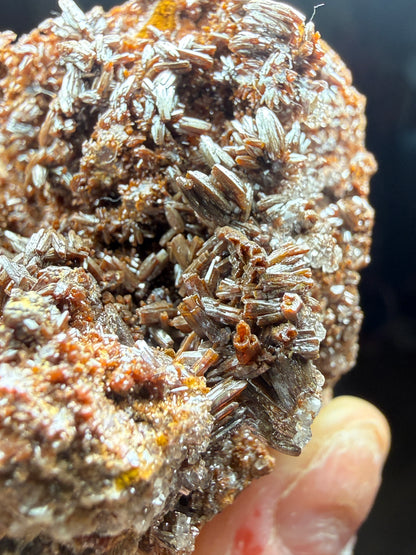 Endlichite (Arsenic-bearing Vanadinite)- Erupción Mine, Los Lamentos Mountains, Chihuahua, Mexico