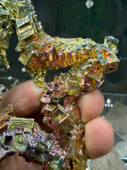 Bismuth Crystal Star (Lab Grown)– Iridescent Hopper Crystals