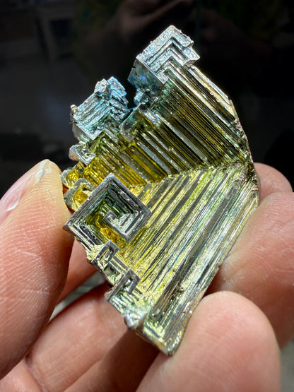 Bismuth Crystal (Lab Grown)– Iridescent Hopper Crystal