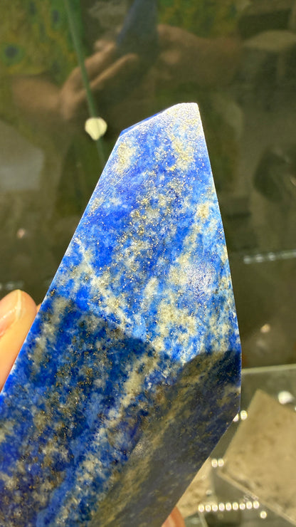 Lapis Lazuli Tower (Isis Cut)- 4.9 inches