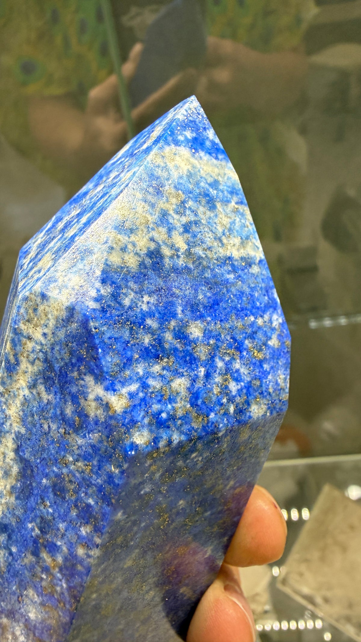 Lapis Lazuli Tower (Isis Cut)- 4.9 inches