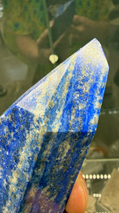 Lapis Lazuli Tower (Isis Cut)- 4.9 inches