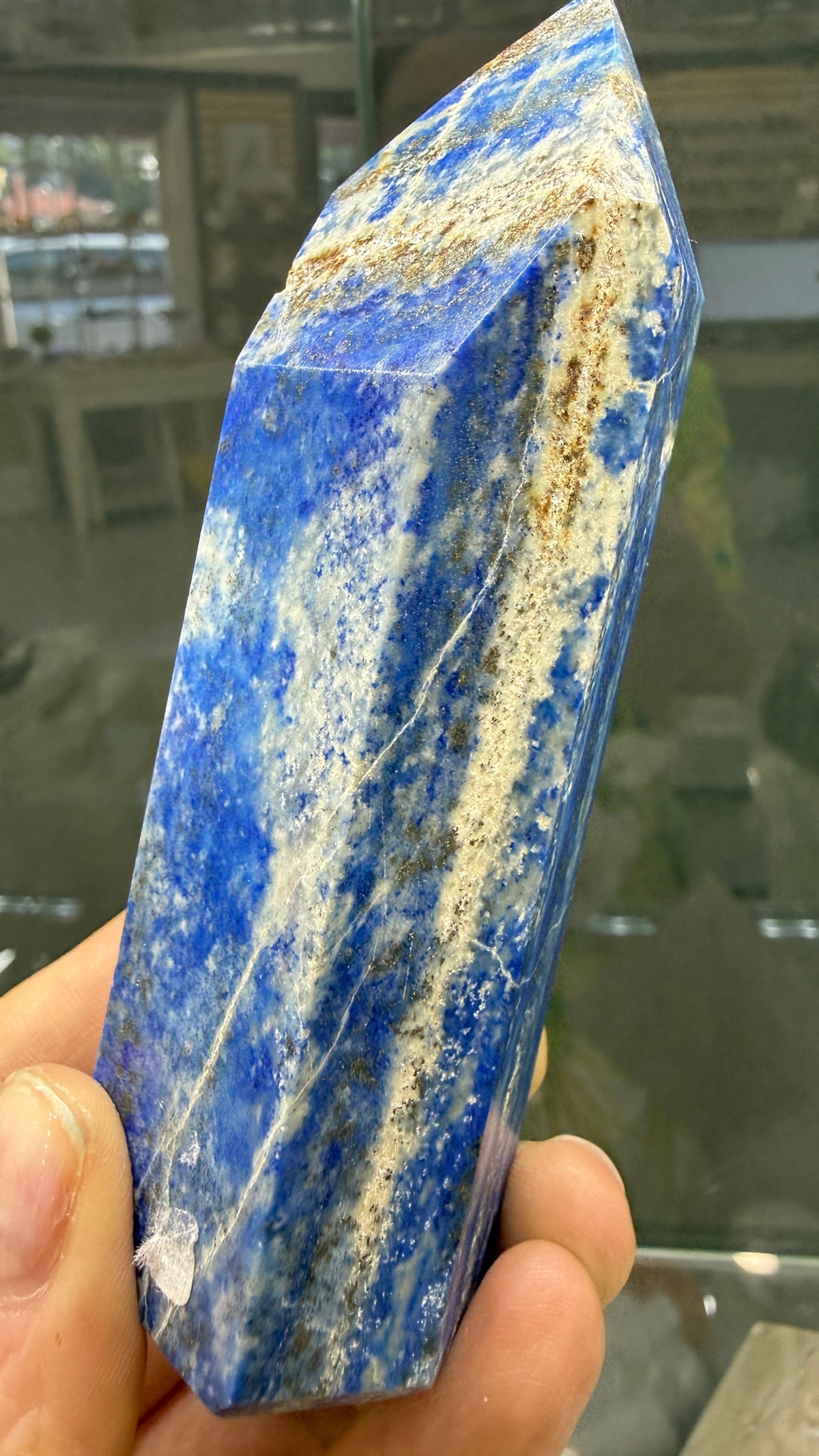 Lapis Lazuli Tower (Isis Cut)- 4.6 inches