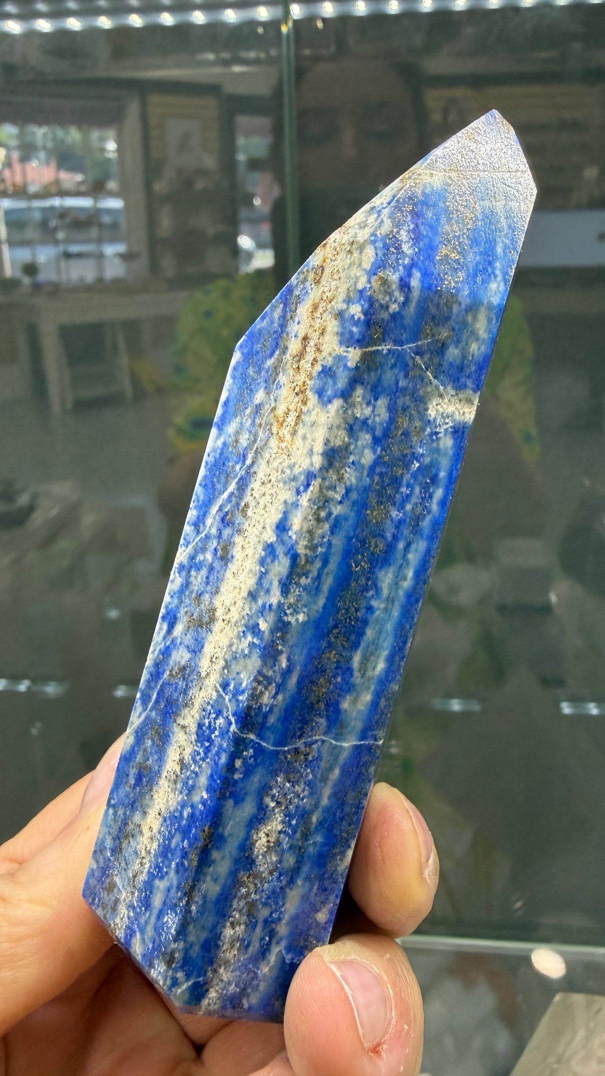 Lapis Lazuli Tower (Isis Cut)- 4.6 inches