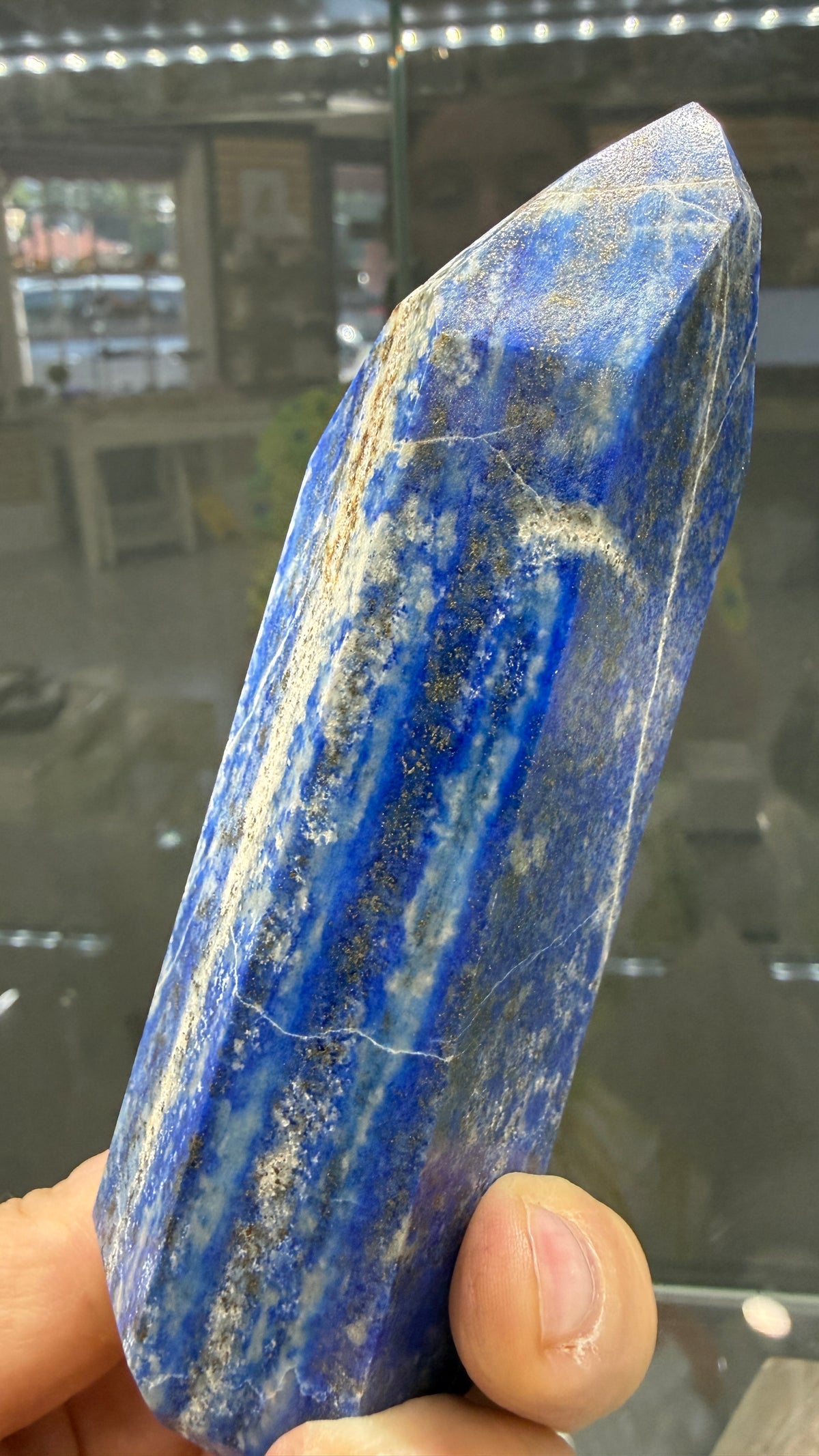 Lapis Lazuli Tower (Isis Cut)- 4.6 inches