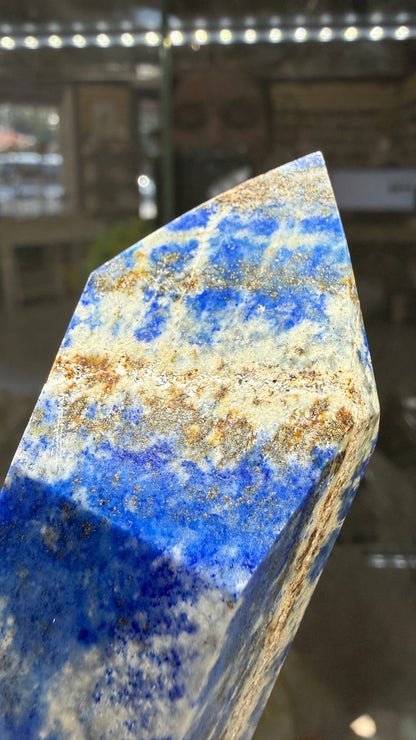 Lapis Lazuli Tower (Isis Cut)- 4.6 inches