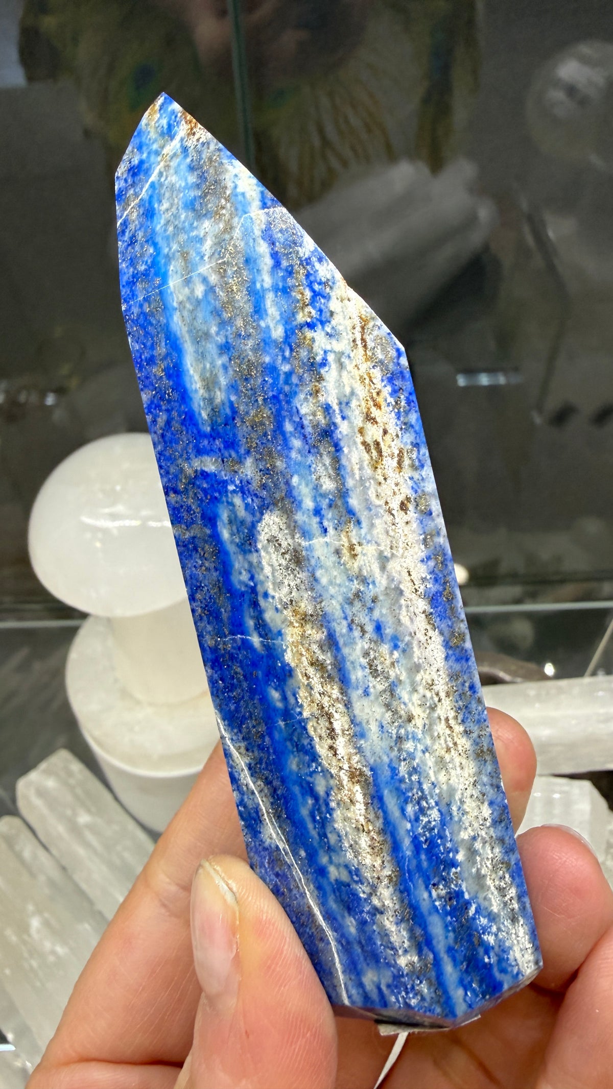 Lapis Lazuli Tower (Isis Cut)- 4.6 inches