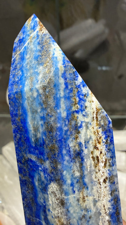 Lapis Lazuli Tower (Isis Cut)- 4.6 inches