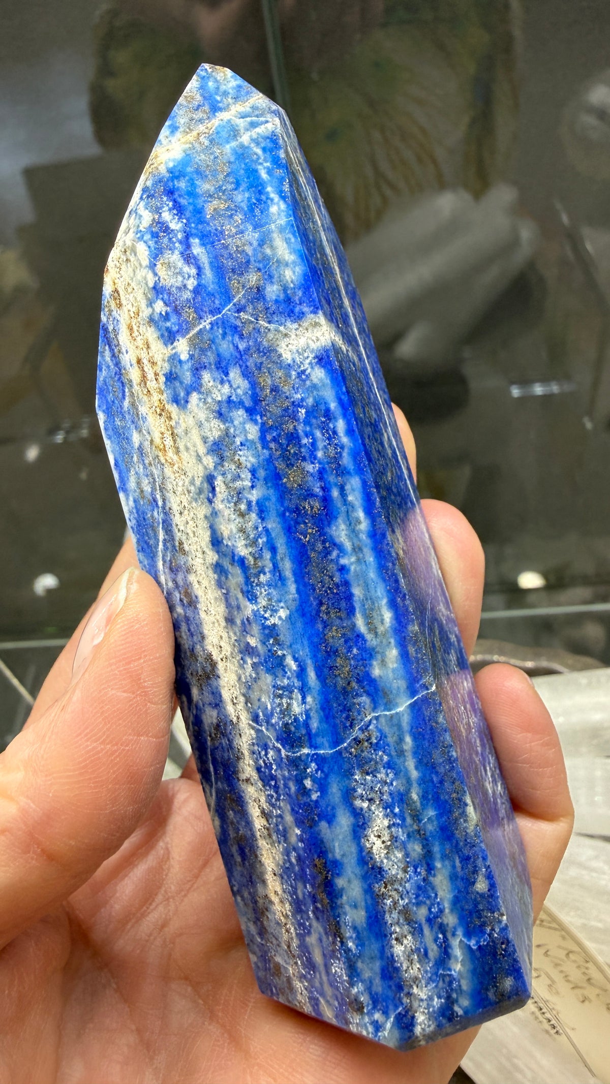 Lapis Lazuli Tower (Isis Cut)- 4.6 inches
