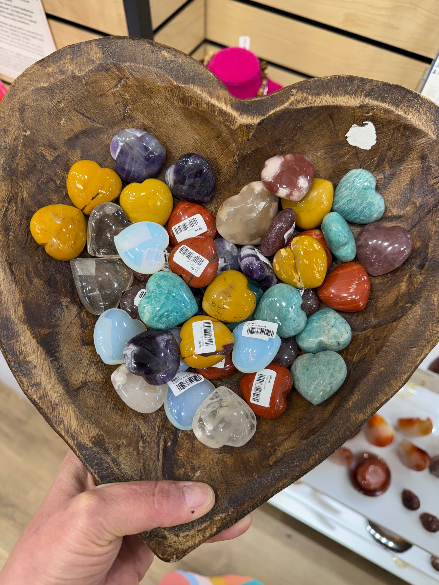 30mm Carved Heart- You Pick Material
