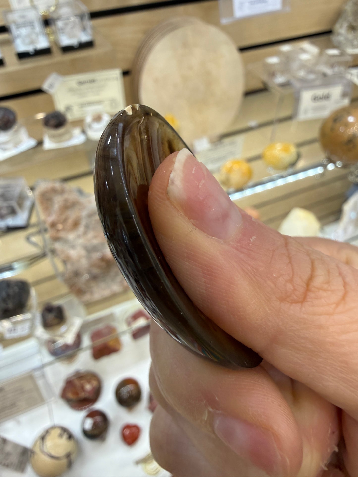 Indonesian Amber Worry Stone