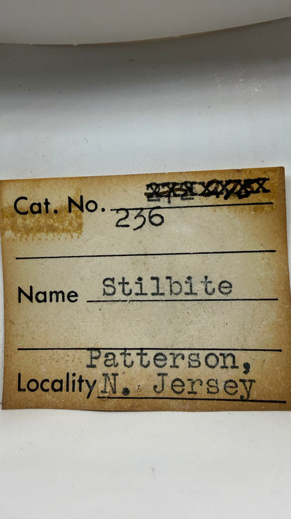 Stilbite- Paterson, Passaic County, New Jersey, USA