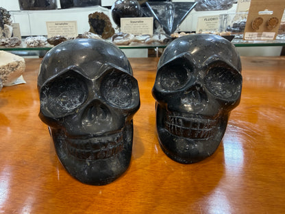 Shungite Skull- 4 inches