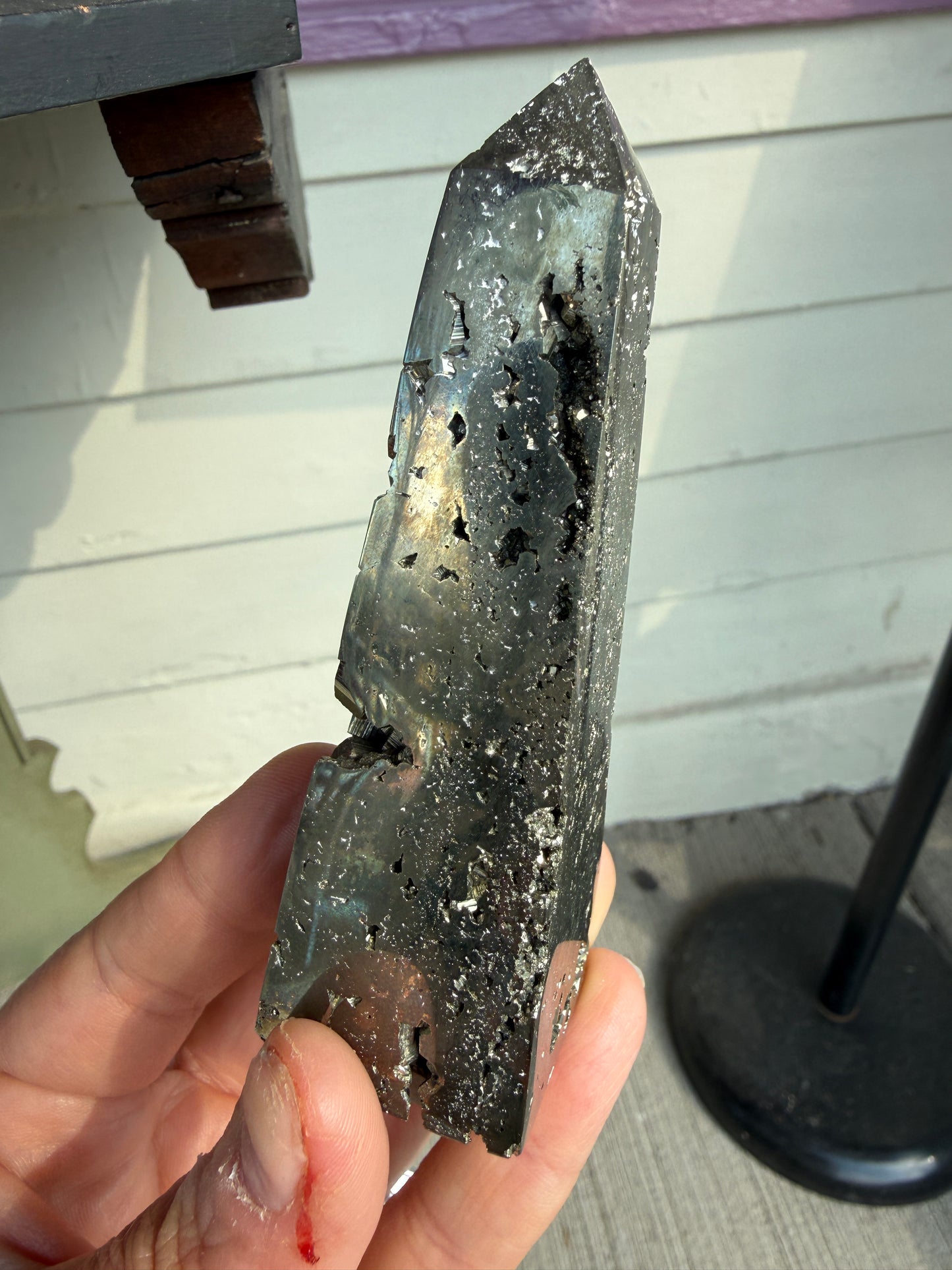 Pyrite Tower- 3-4 inches from Peru
