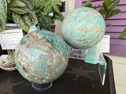 Amazonite Sphere (4 inches)- Brazil