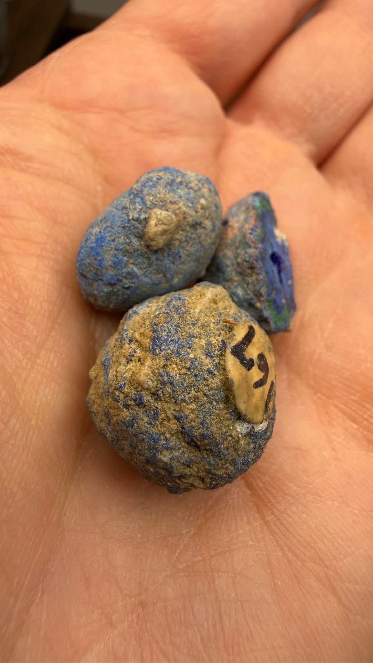 Azurite Nodules with Malachite- Australia