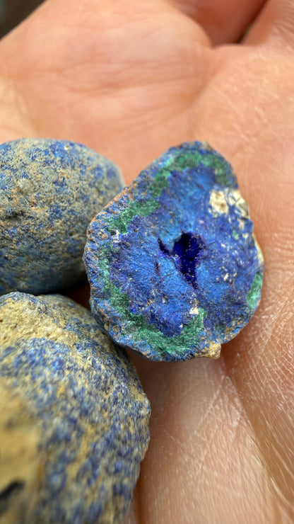 Azurite Nodules with Malachite- Australia
