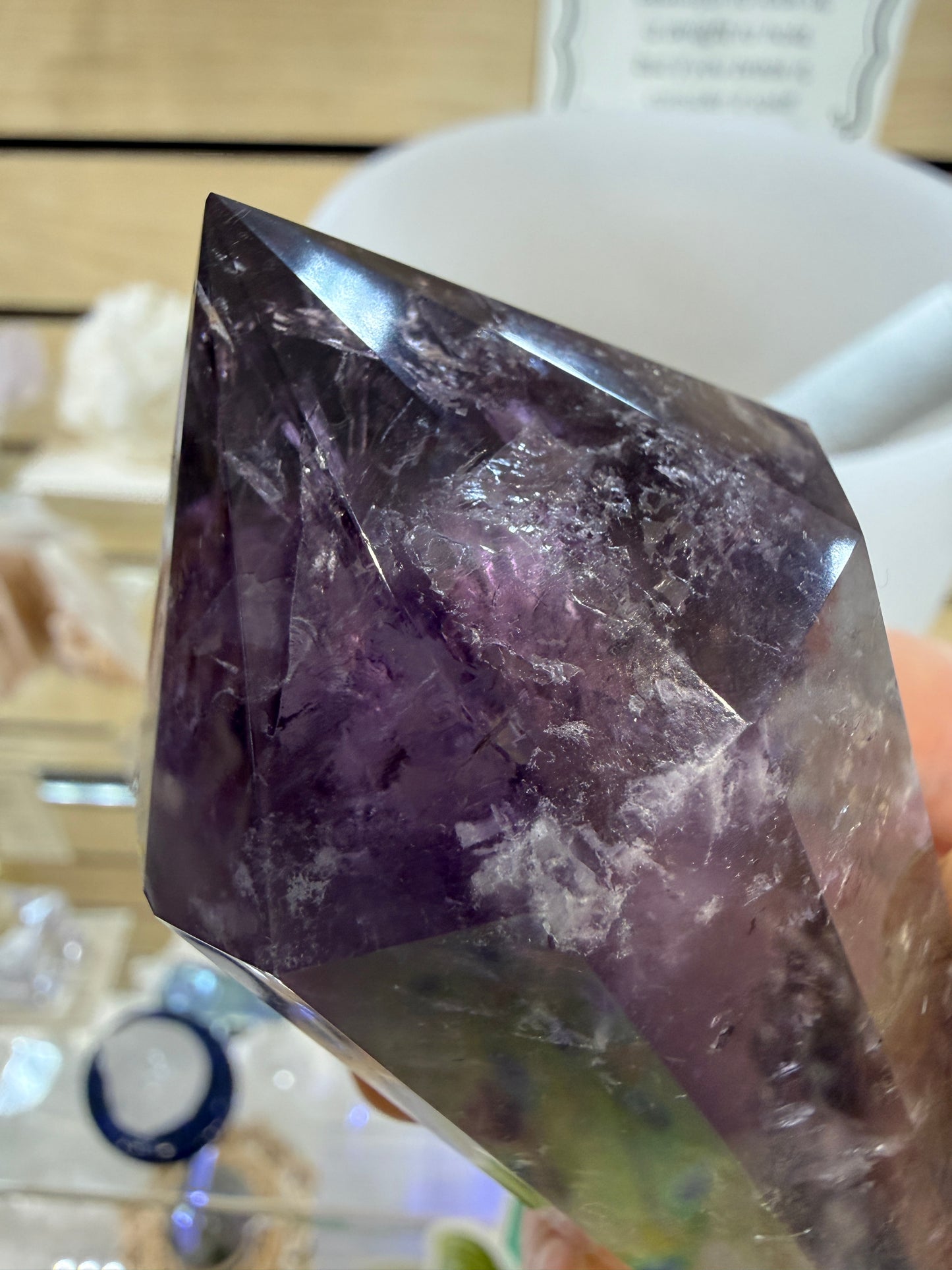 Amethyst Vogel Crystal Wand- 5.125 inches Length