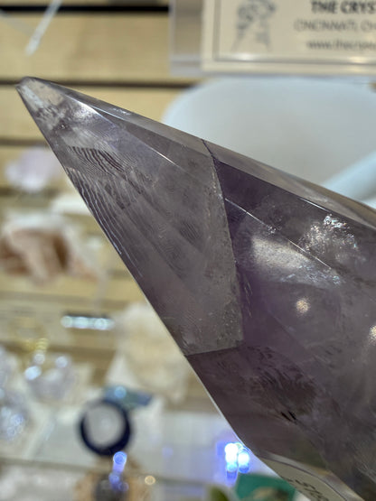 Amethyst Vogel Crystal Wand- 5.125 inches Length