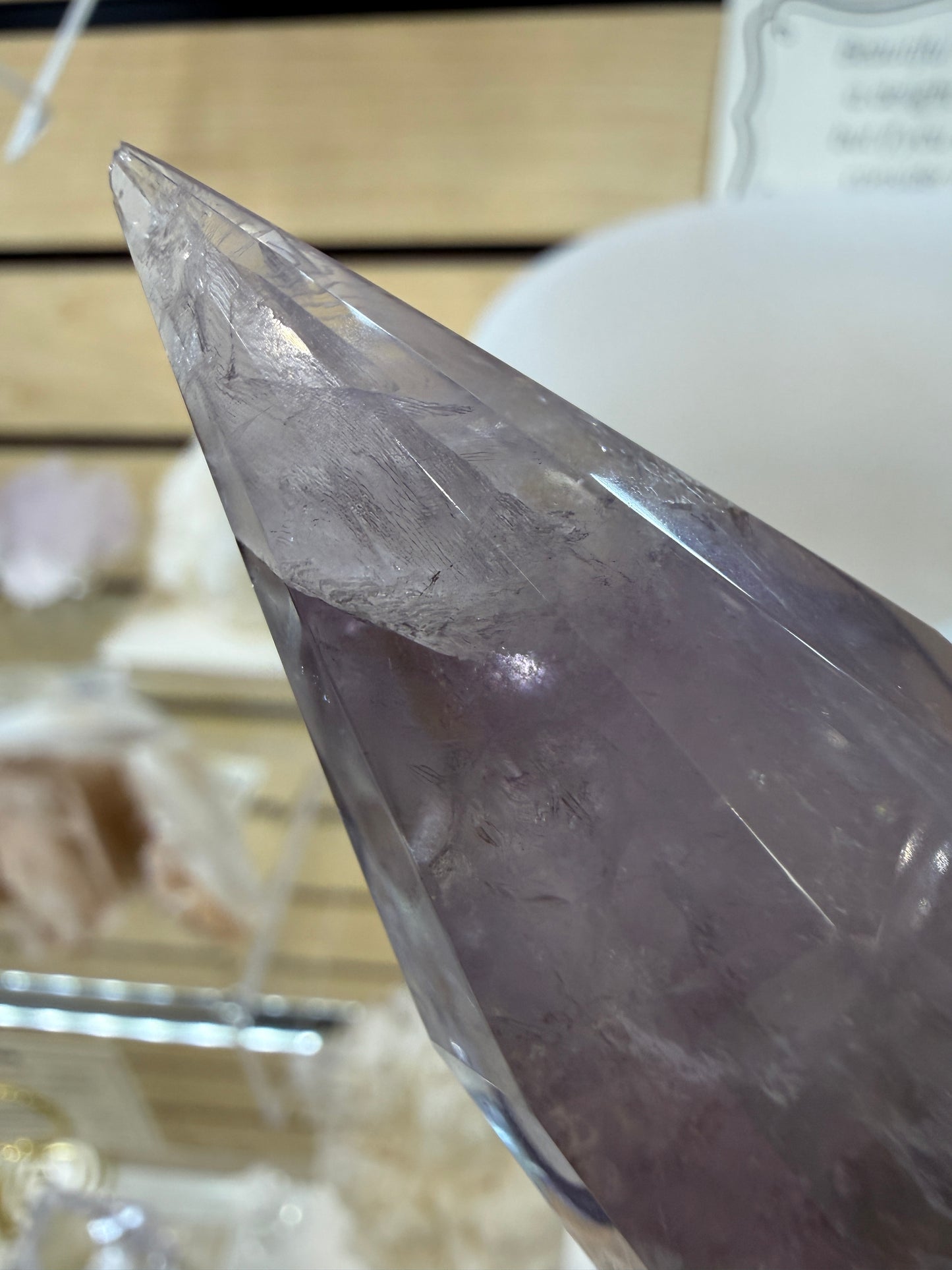 Amethyst Vogel Crystal Wand- 5.125 inches Length