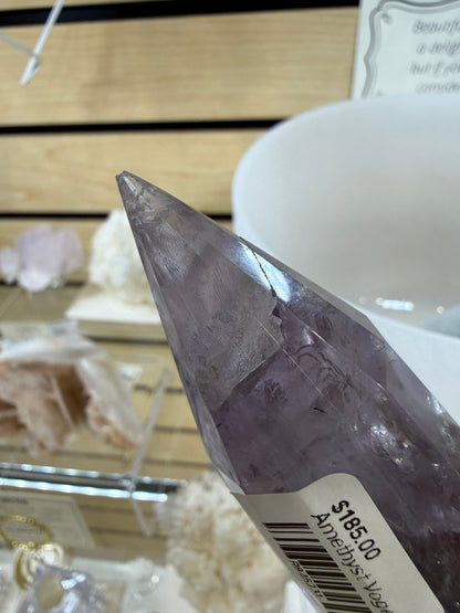 Amethyst Vogel Crystal Wand- 5.125 inches Length