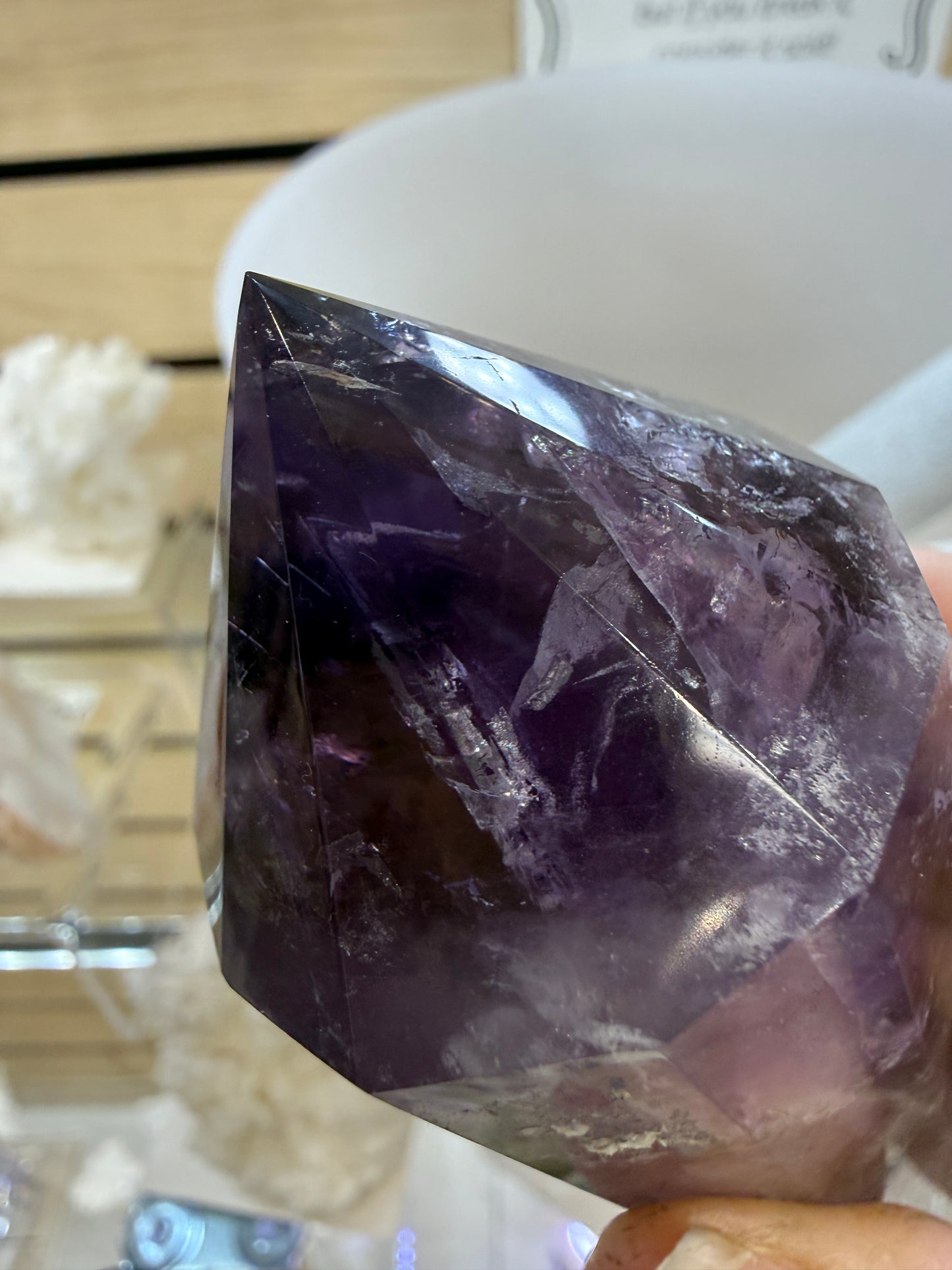 Amethyst Vogel Crystal Wand- 5.125 inches Length
