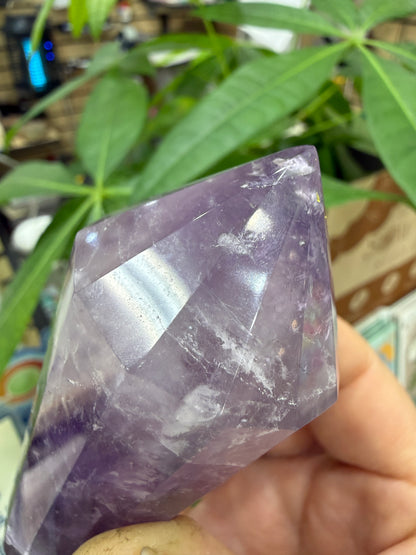 Amethyst Vogel Crystal Wand- 3.875 inches