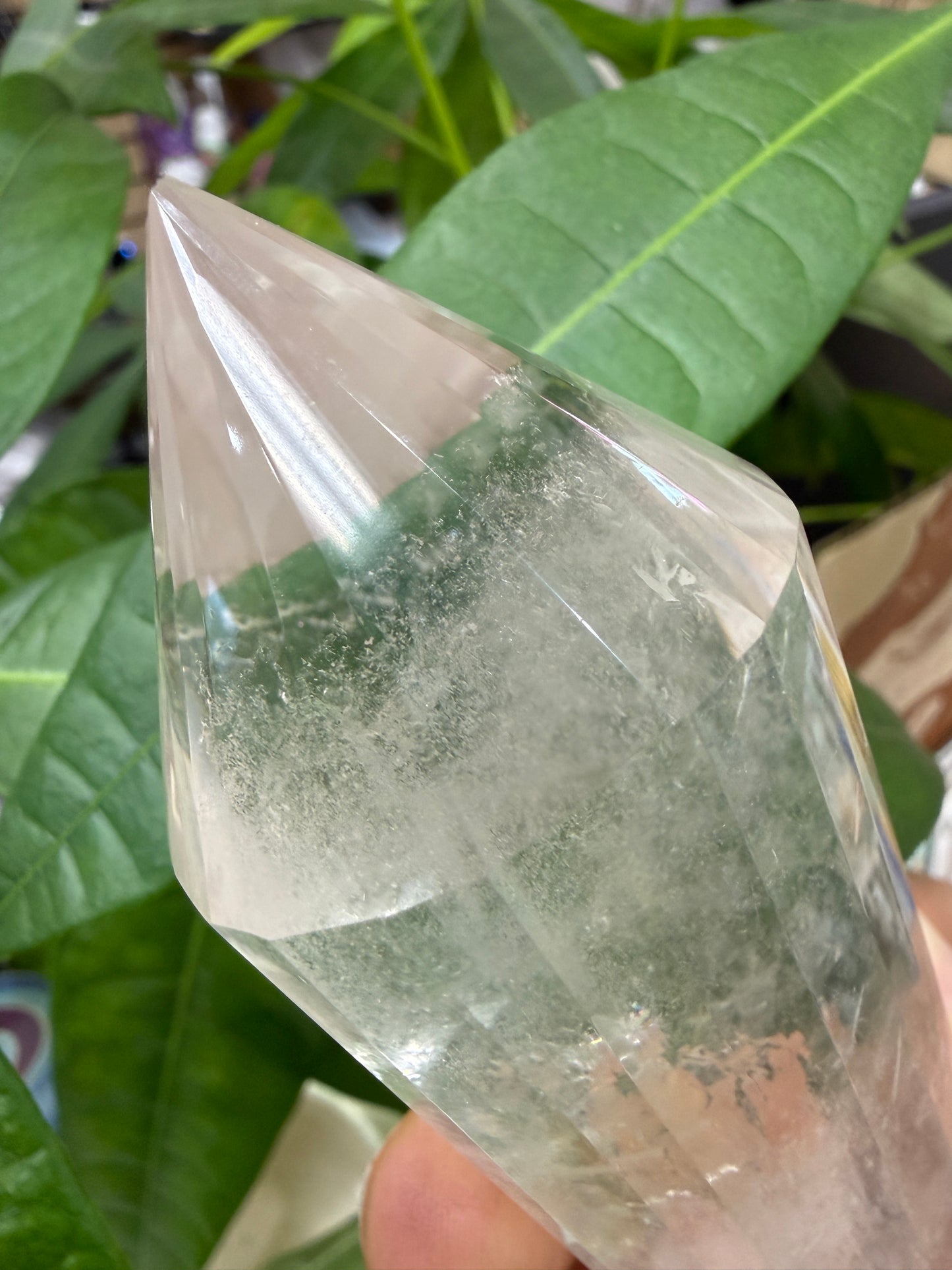 Clear Quartz Vogel Wand- 5.125 inches