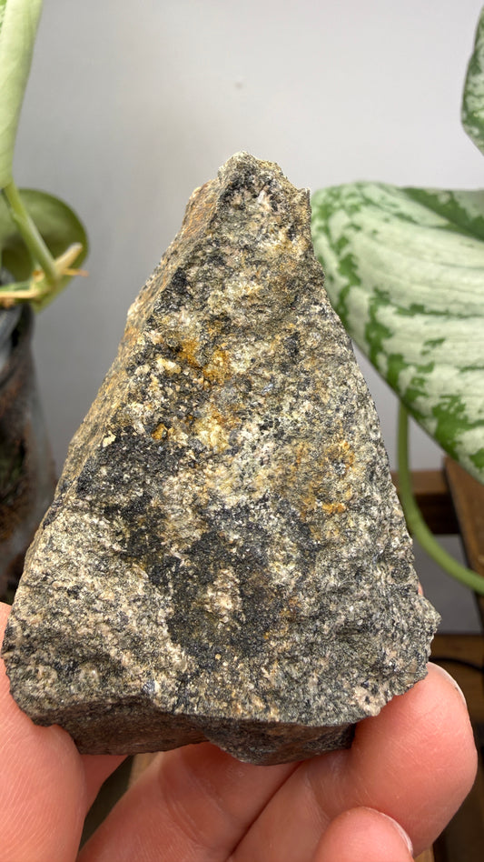 Babingtonite with Calcite- Winchester Highlands, Middlesex County, Massachusetts, USA