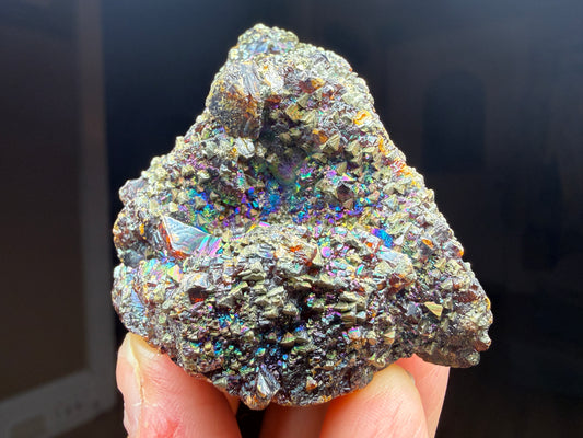 Iridescent Sphalerite, Chalcopyrite, Galena- Ballard Mine, Baxter Springs, Cherokee County, Kansas, USA