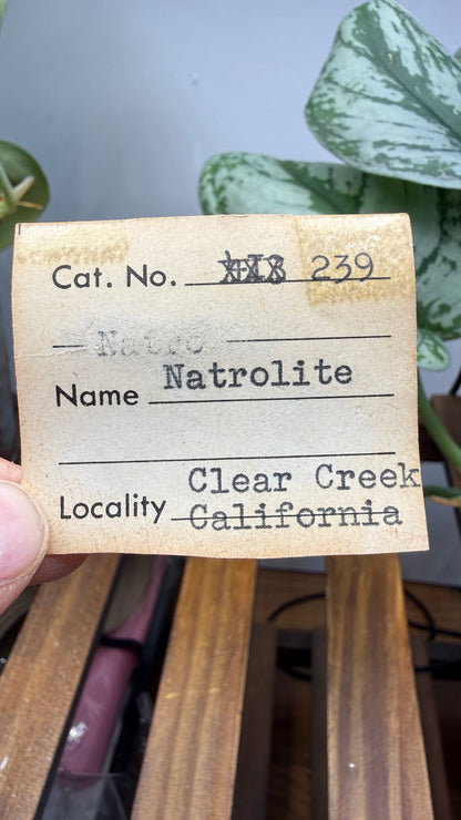 Natrolite- Clear Creek Deposits, Idria Peak, San Benito County, California, USA