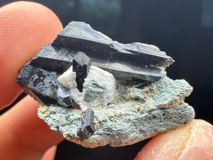 Neptunite-  California State Gem Mine, Santa Rita Peak, San Benito County, California, USA