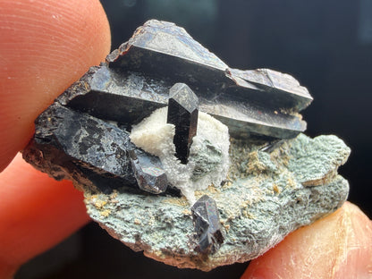 Neptunite-  California State Gem Mine, Santa Rita Peak, San Benito County, California, USA