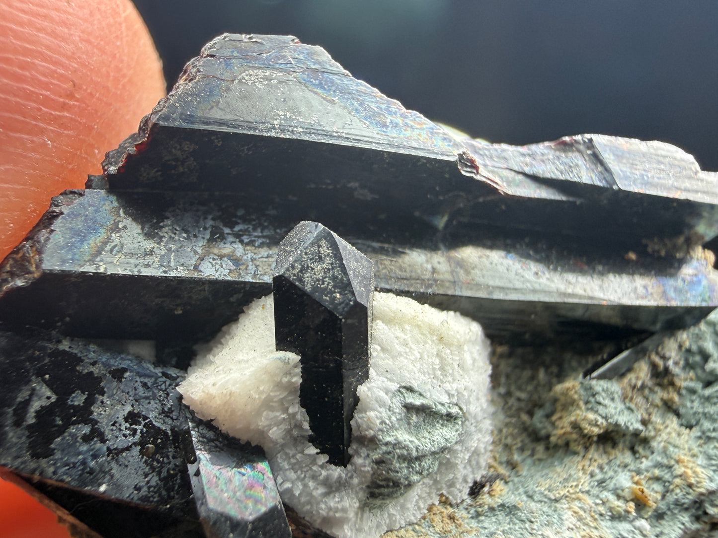 Neptunite-  California State Gem Mine, Santa Rita Peak, San Benito County, California, USA
